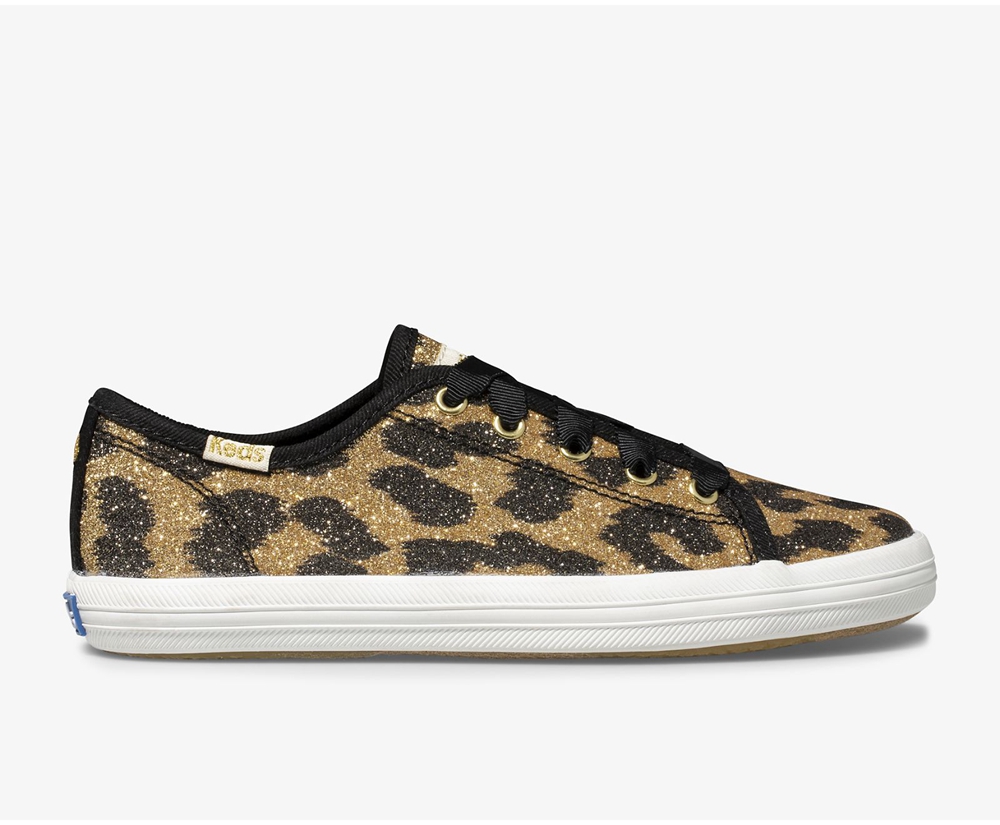 Keds Sneaker Kinder Leopard - Kate Spade New York Kickstart Glitter Leopard - HQF-495820